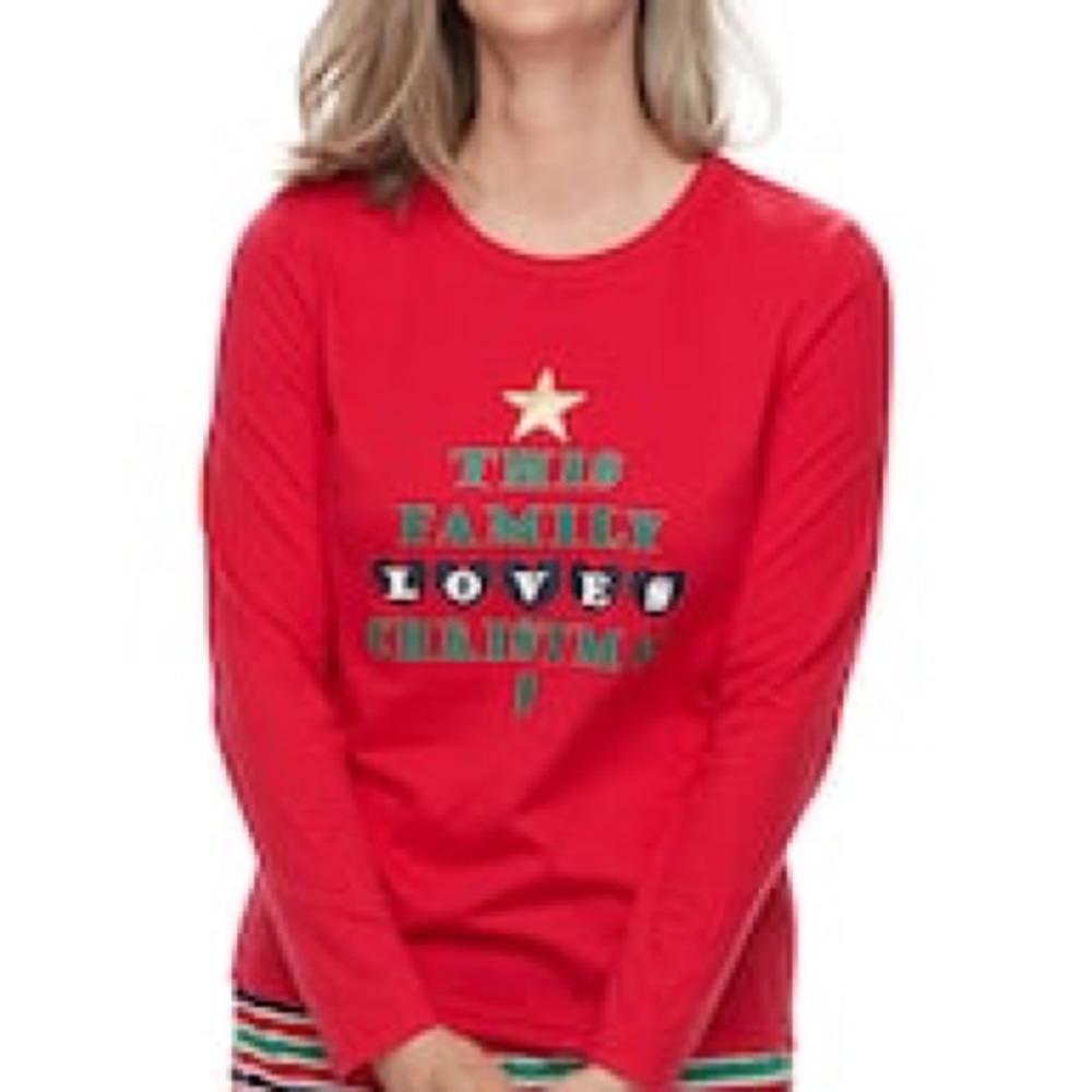 “This Family Loves Christmas” Holiday Tee - Picture 7 of 7
